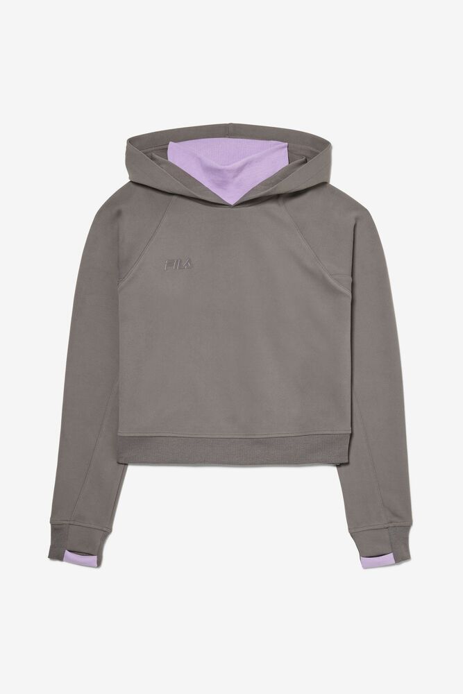 Fila Legendary Turtle Neck Hoodie Grey - Womens - 20843JIKX